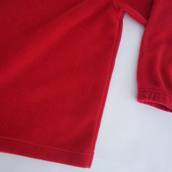 Vintage Perry Ellis America Red Quarter Zip Outdoor Fleece Pullover Sweater L - Picture 5 of 9